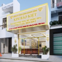 Thiết kế tiệm vàng Kim Bảo Kiệt – Không gian kinh doanh sang trọng và hiện đại